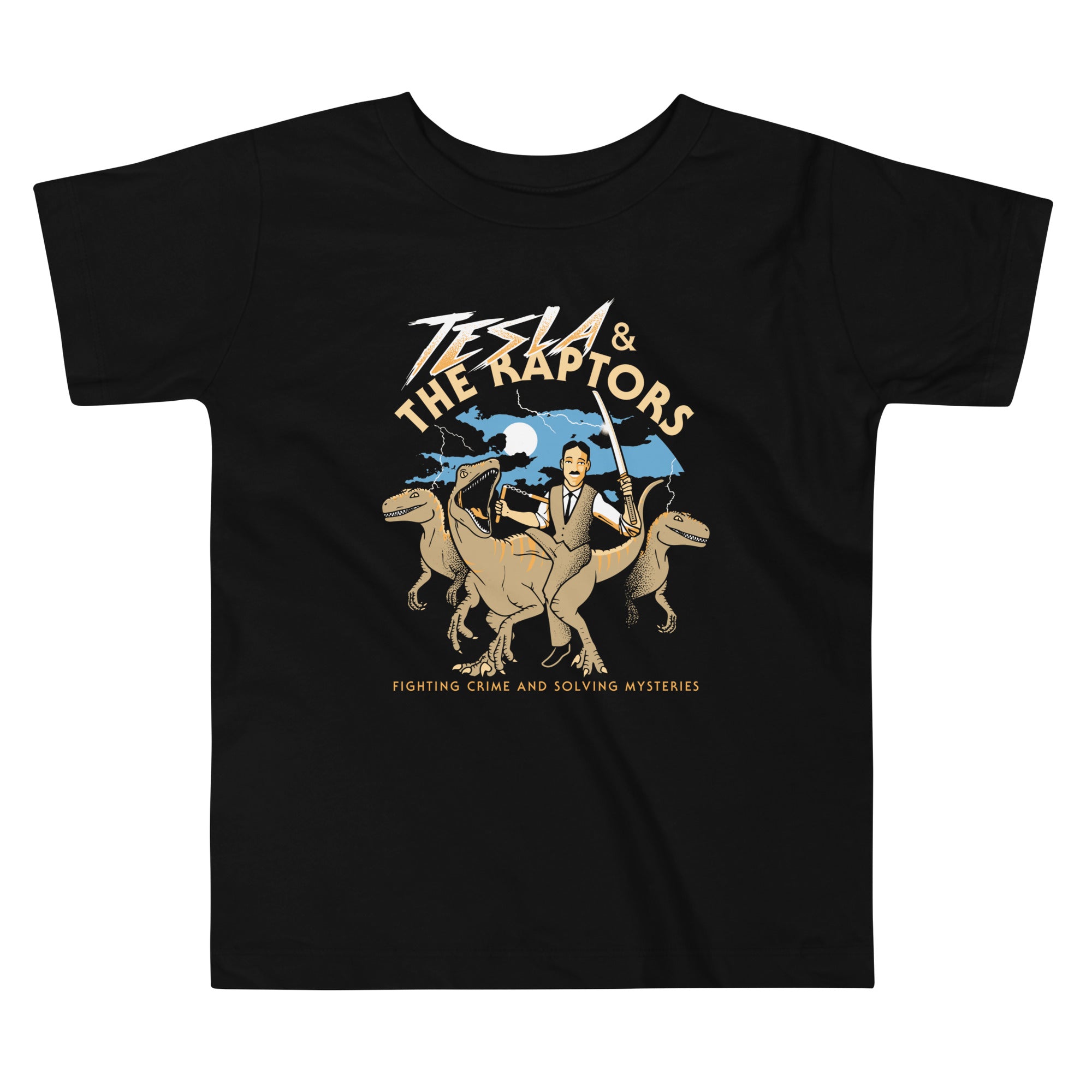 Tesla & The Raptors Kid's Toddler Tee Hoodie, Sweatshirt | CoreVibeTees.com