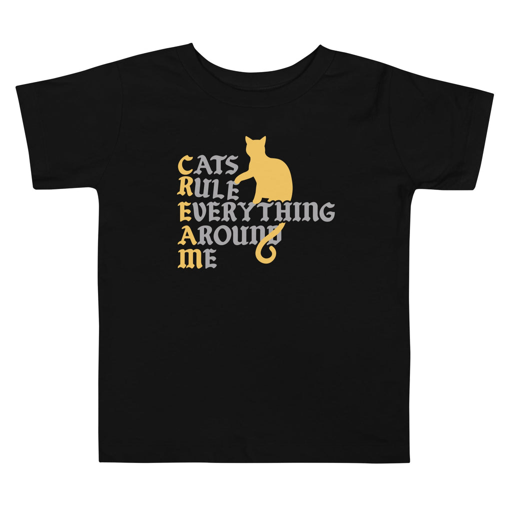 Cats Rule Everything Around Me Kid's Toddler Tee Hoodie, Sweatshirt | CoreVibeTees.com (Image 2)