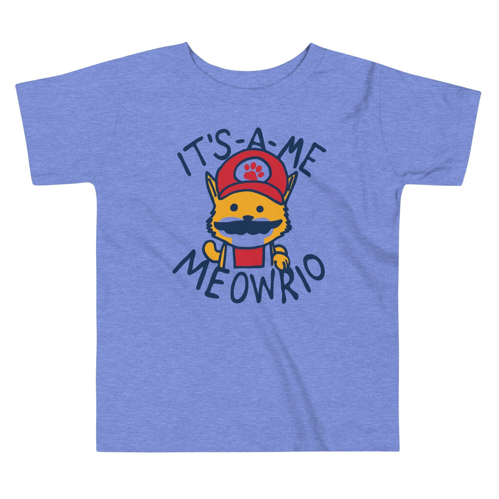 It's-a-me Meowrio Kid's Toddler Tee Hoodie, Sweatshirt | CoreVibeTees.com (Image 1)