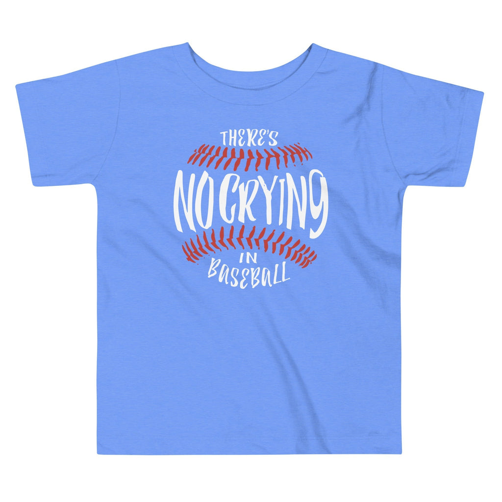 There's No Crying In Baseball Kid's Toddler Tee Hoodie, Sweatshirt | CoreVibeTees.com (Image 2)