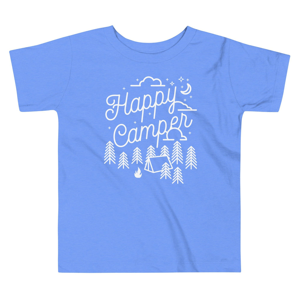 Happy Camper Kid's Toddler Tee Hoodie, Sweatshirt | CoreVibeTees.com (Image 2)