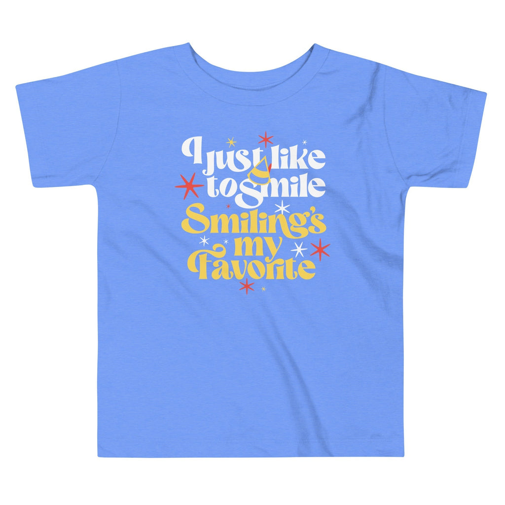I Just Like To Smile Smiling's My Favorite Kid's Toddler Tee Hoodie, Sweatshirt | CoreVibeTees.com (Image 2)