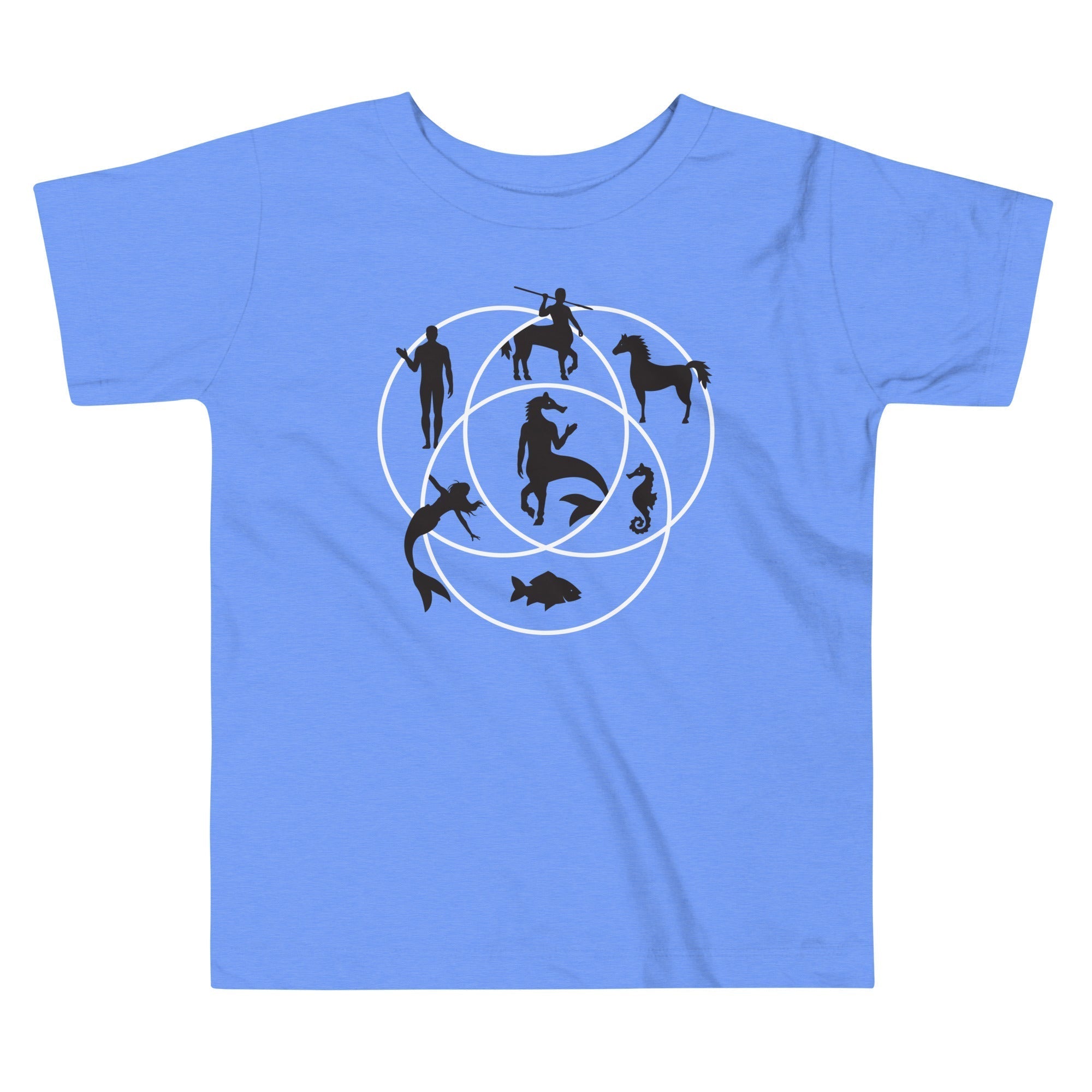 Human Horse Fish Venn Diagram Kid's Toddler Tee Hoodie, Sweatshirt | CoreVibeTees.com (Image 1)