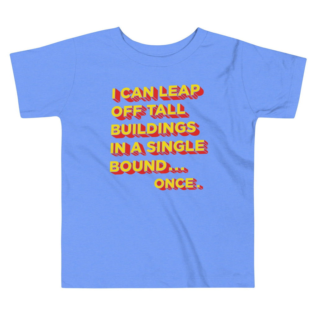 Tall Buildings In A Single Bound Kid's Toddler Tee Hoodie, Sweatshirt | CoreVibeTees.com (Image 2)