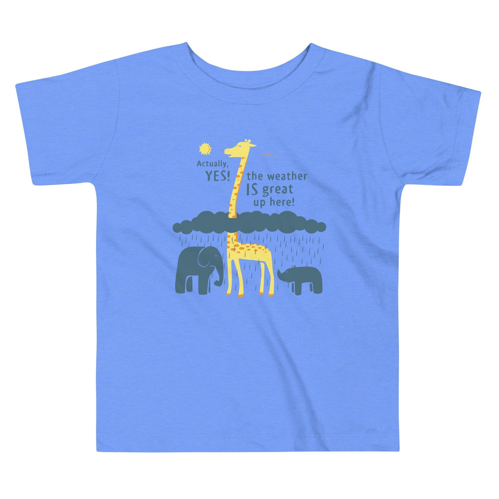 The Weather Is Great Up Here! Kid's Toddler Tee Hoodie, Sweatshirt | CoreVibeTees.com (Image 1)