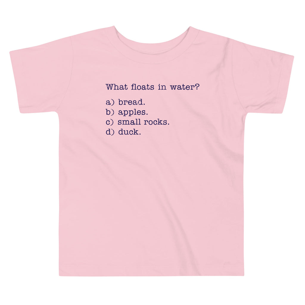 What Floats In Water? Kid's Toddler Tee Hoodie, Sweatshirt | CoreVibeTees.com (Image 2)