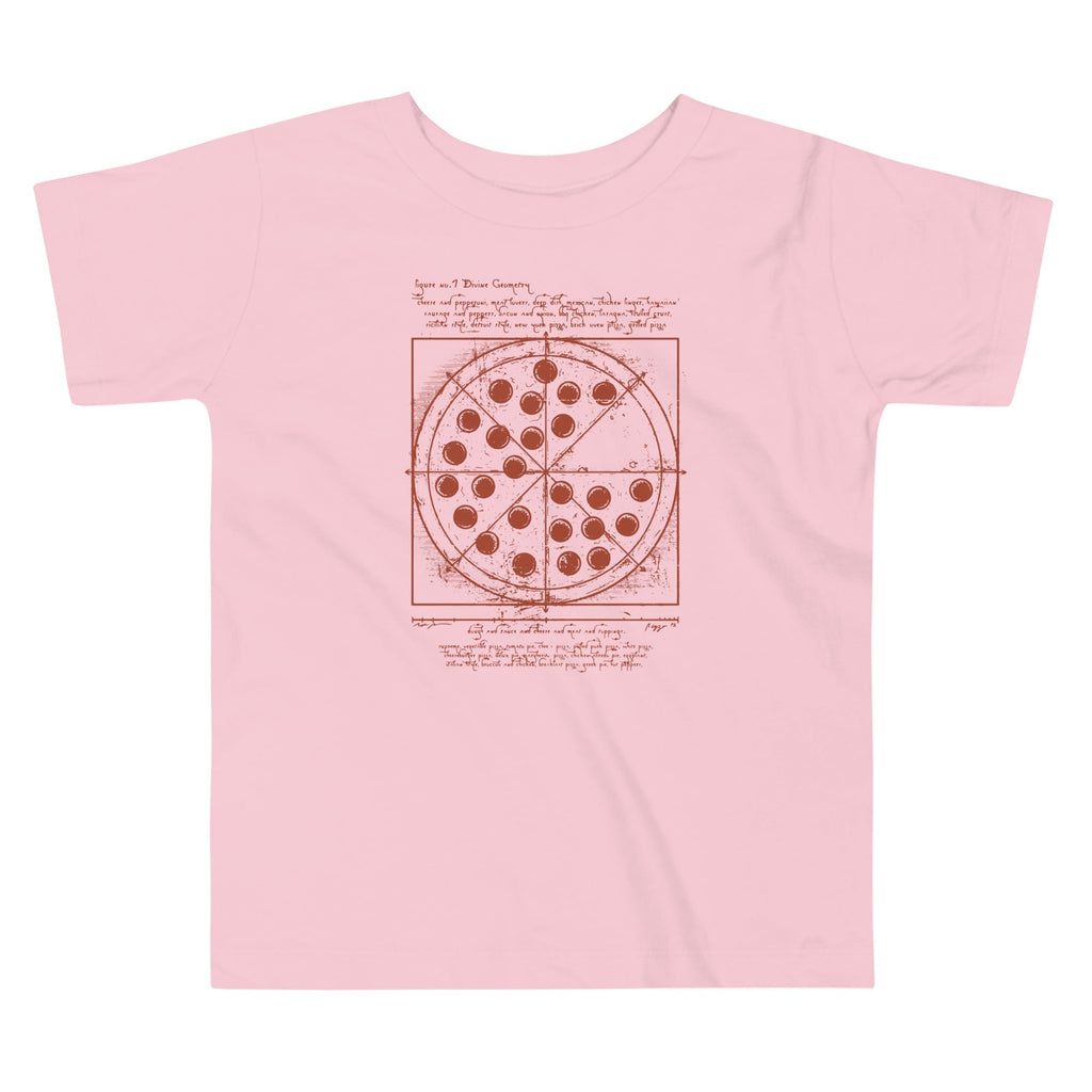 Vitruvian Pizza Kid's Toddler Tee Hoodie, Sweatshirt | CoreVibeTees.com (Image 1)