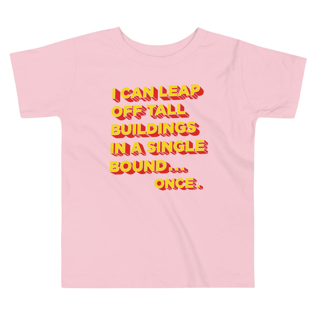 Tall Buildings In A Single Bound Kid's Toddler Tee Hoodie, Sweatshirt | CoreVibeTees.com (Image 3)