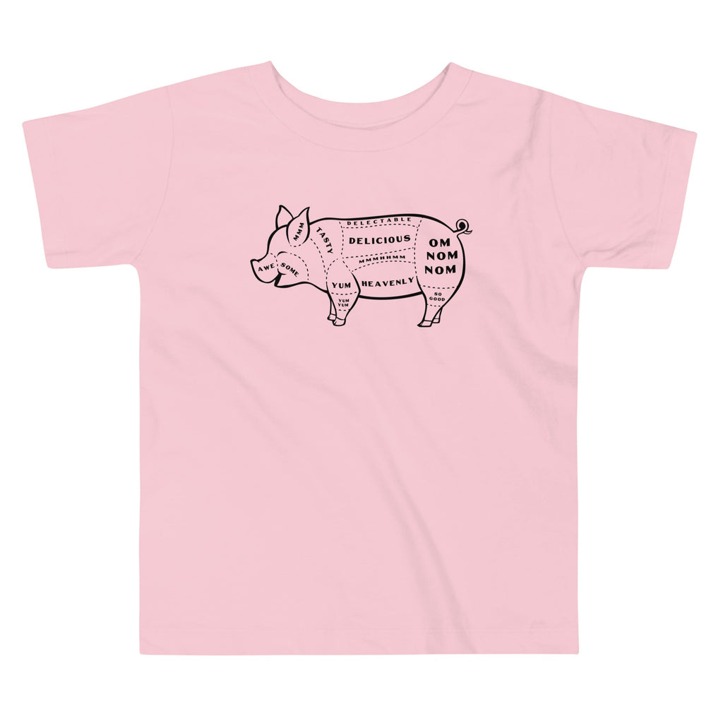 Tasty Pig Cuts Kid's Toddler Tee Hoodie, Sweatshirt | CoreVibeTees.com (Image 2)