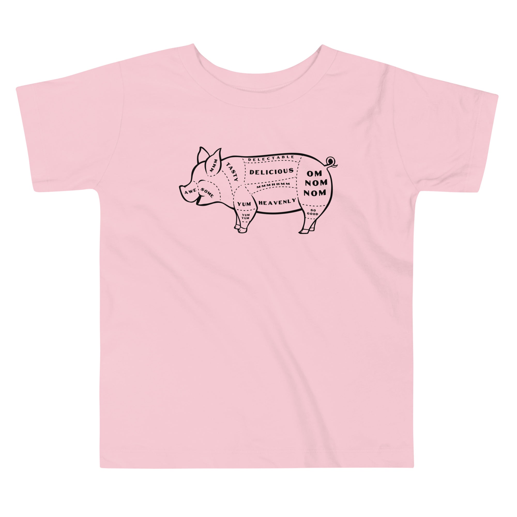 Tasty Pig Cuts Kid's Toddler Tee Hoodie, Sweatshirt | CoreVibeTees.com (Image 2)