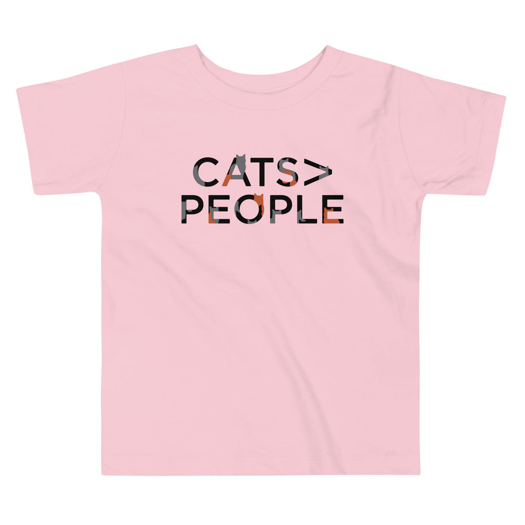 Cats>People Kid's Toddler Tee Hoodie, Sweatshirt | CoreVibeTees.com (Image 2)