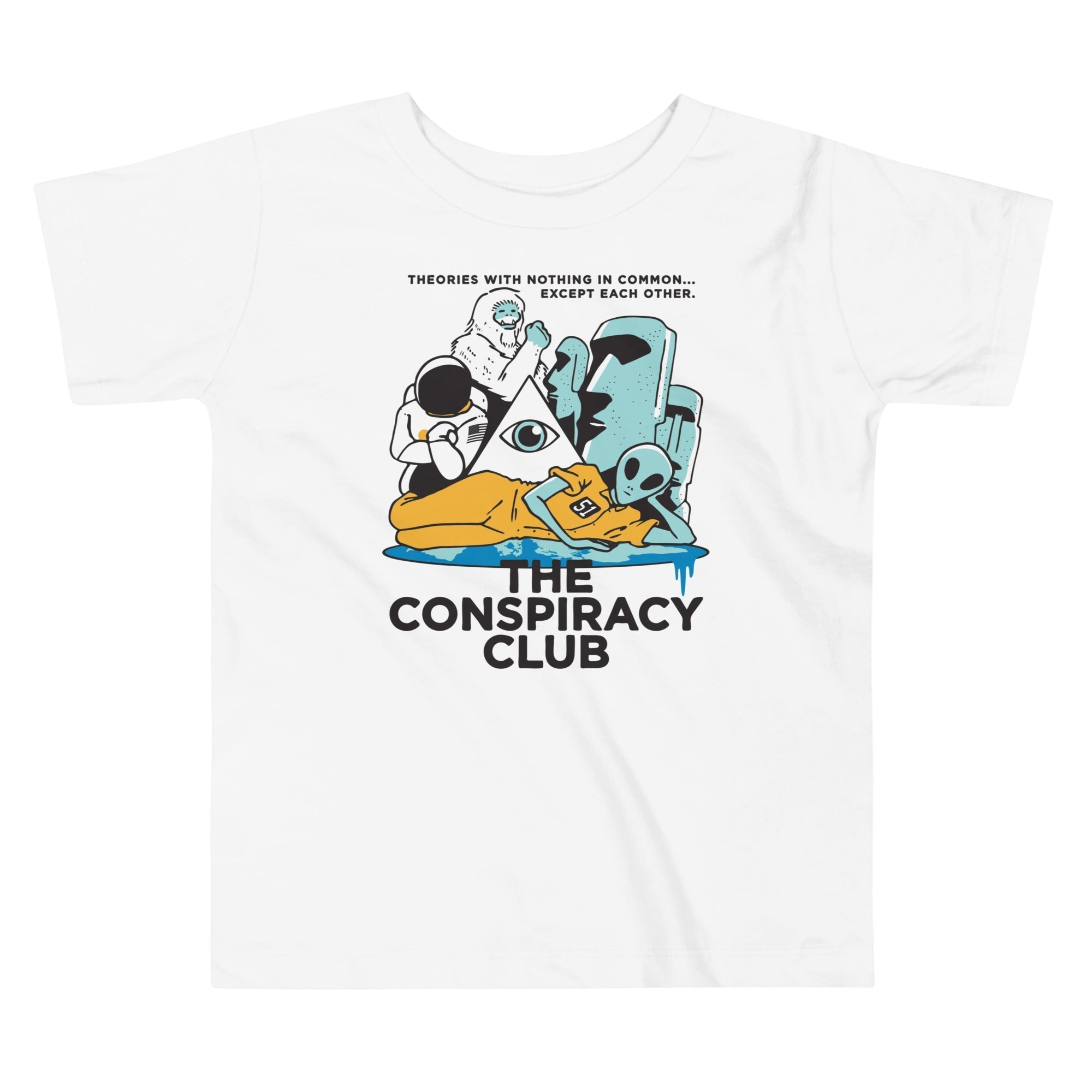 The Conspiracy Club Kid's Toddler Tee Hoodie, Sweatshirt | CoreVibeTees.com (Image 3)