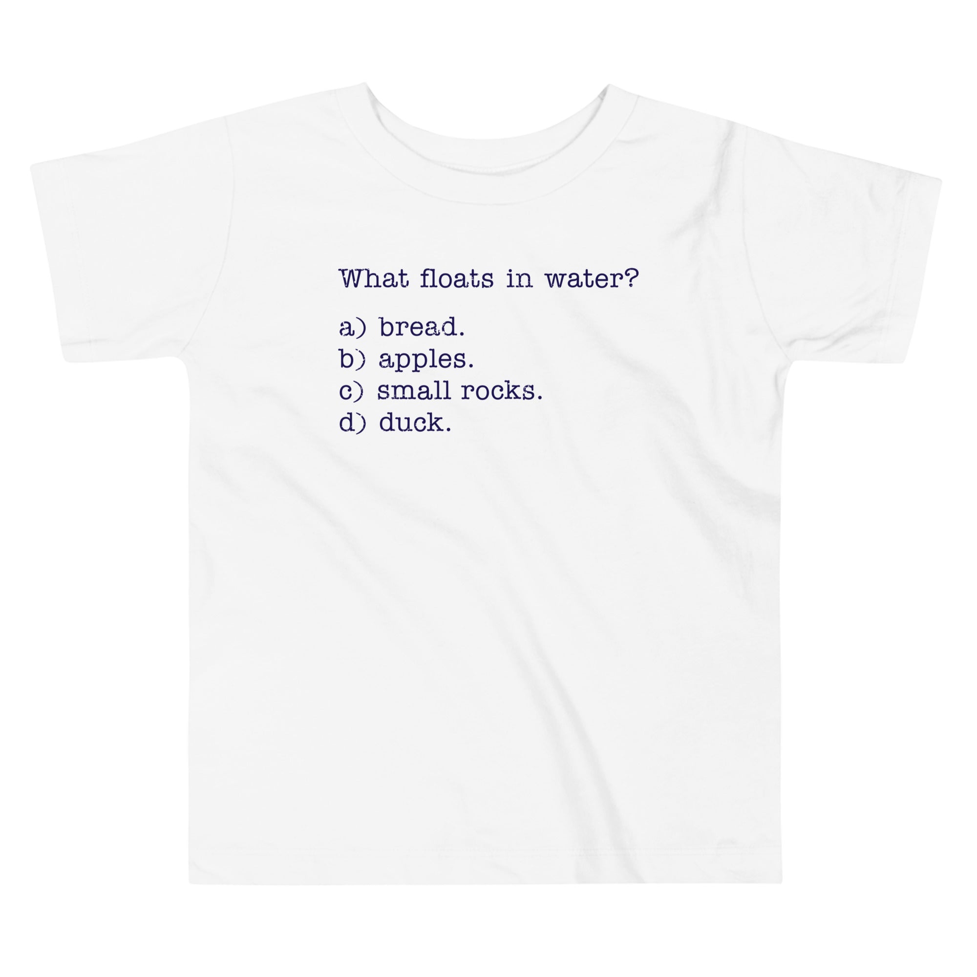 What Floats In Water? Kid's Toddler Tee Hoodie, Sweatshirt | CoreVibeTees.com (Image 3)