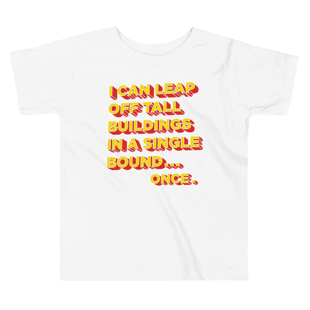 Tall Buildings In A Single Bound Kid's Toddler Tee Hoodie, Sweatshirt | CoreVibeTees.com (Image 4)