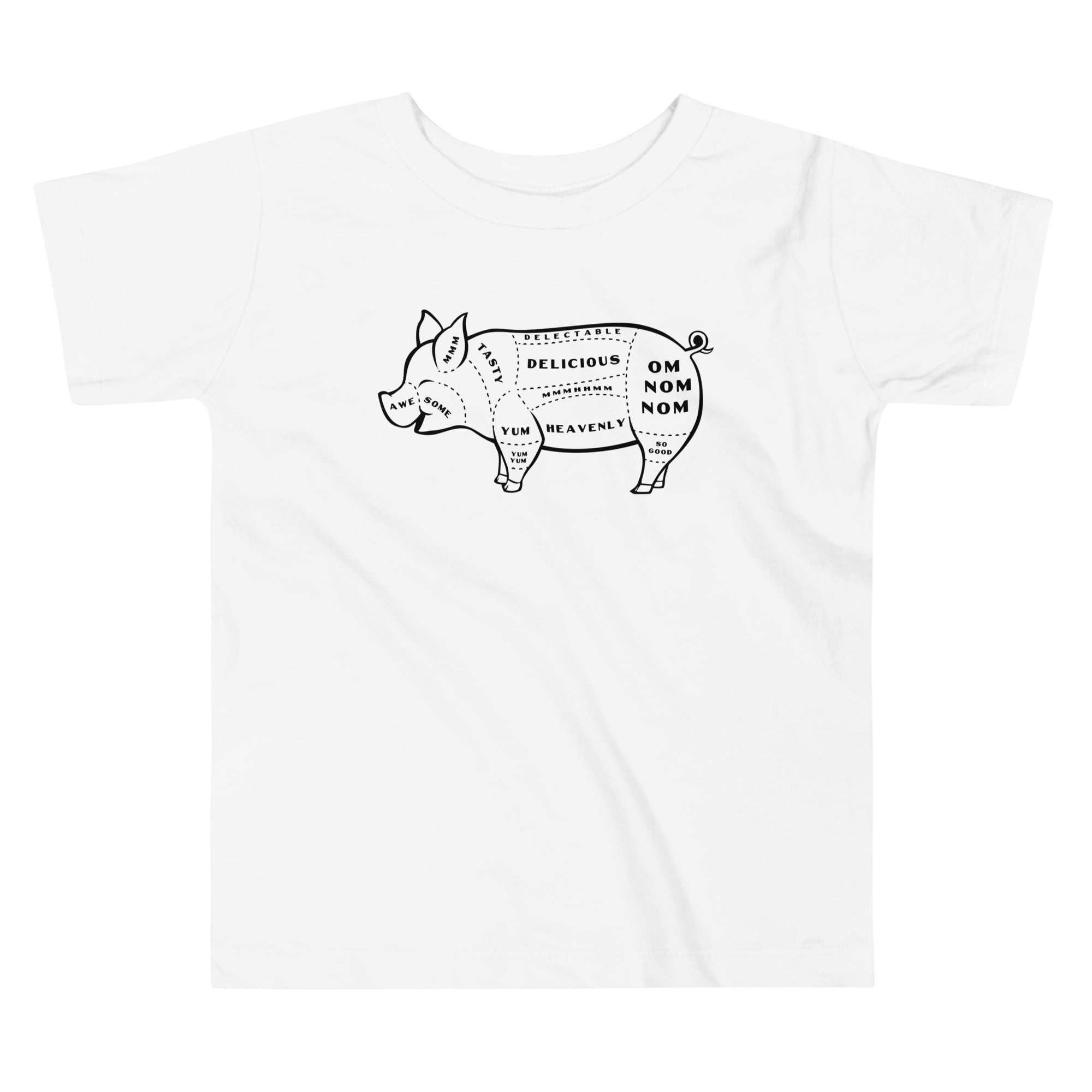 Tasty Pig Cuts Kid's Toddler Tee Hoodie, Sweatshirt | CoreVibeTees.com (Image 3)