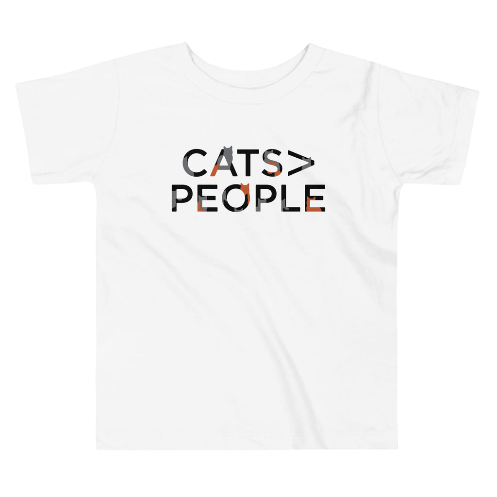 Cats>People Kid's Toddler Tee Hoodie, Sweatshirt | CoreVibeTees.com (Image 3)