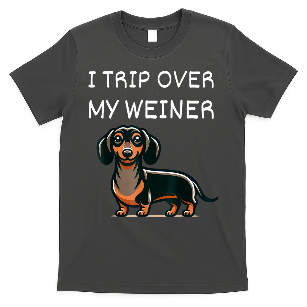 Tripping Over My Weiner Funny Dachshund Doxie Weiner Gift T-Shirt Hoodie, Sweatshirt | CoreVibeTees.com