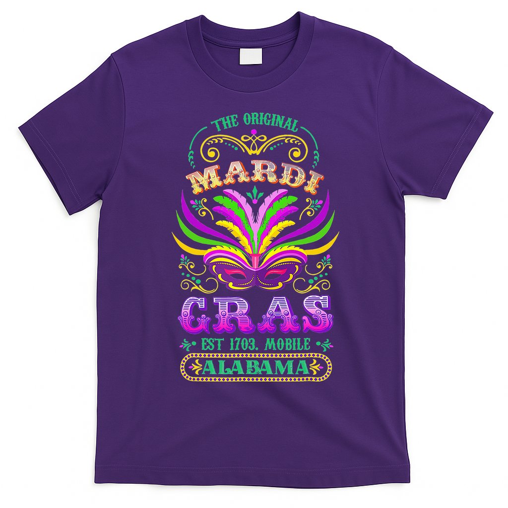 The Original Mardi Gras Mobile Alabama 1703 T-Shirt Hoodie, Sweatshirt | CoreVibeTees.com