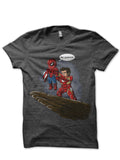 Tony And Spidey Charcoal Grey T-Shirt Hoodie, Sweatshirt | CoreVibeTees.com