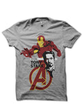 Tony Stark Grey Tee Hoodie, Sweatshirt | CoreVibeTees.com