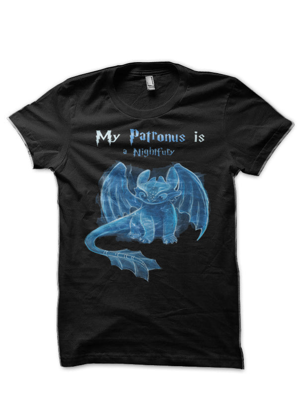 Toothless Patronus Charm Black T-Shirt Hoodie, Sweatshirt | CoreVibeTees.com