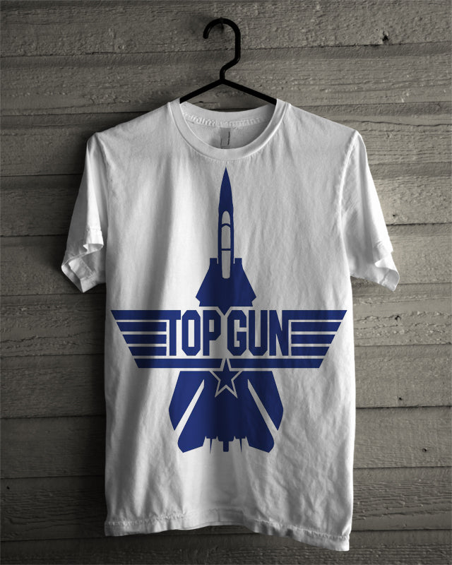 TOP Gun White Tee Hoodie, Sweatshirt | CoreVibeTees.com