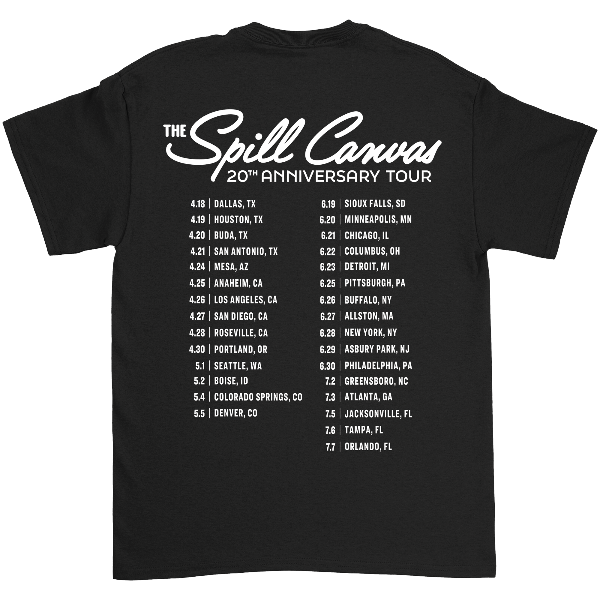 The Spill Canvas - Tour Tee Hoodie, Sweatshirt | CoreVibeTees.com (Image 3)