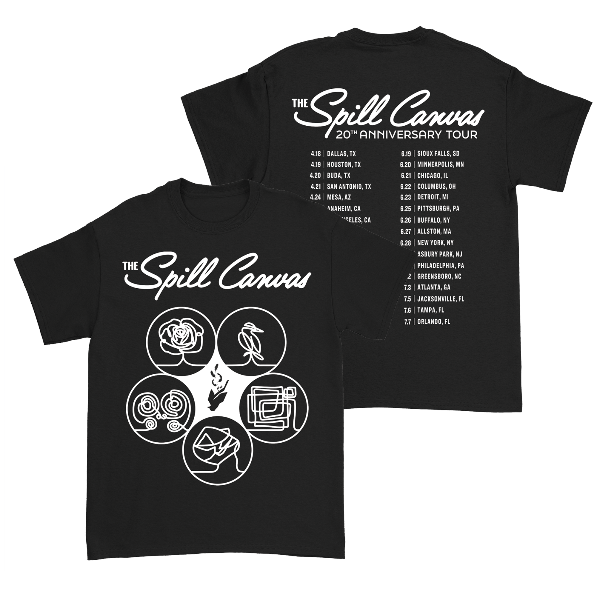 The Spill Canvas - Tour Tee Hoodie, Sweatshirt | CoreVibeTees.com (Image 1)