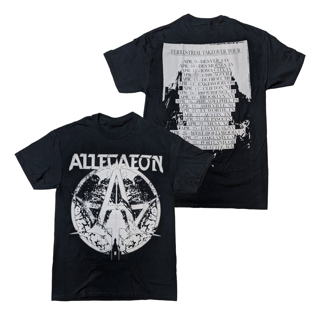 Allegaeon - Terrestrial Takeover Tour t-shirt Hoodie, Sweatshirt | CoreVibeTees.com (Image 1)