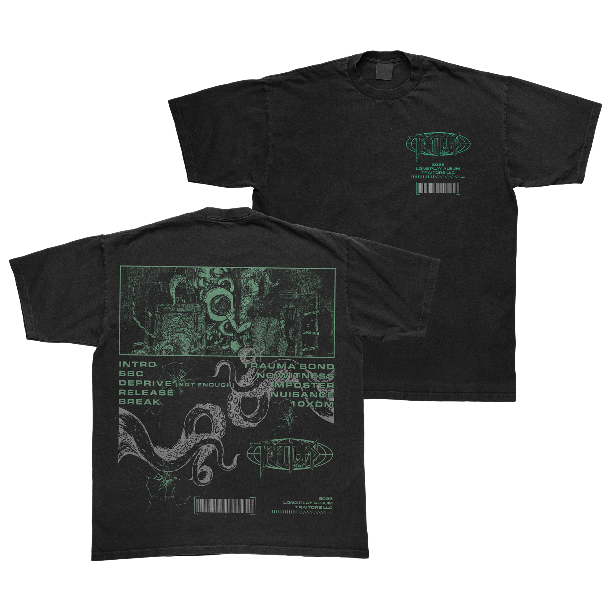 Phobias Tracklist Tee Hoodie, Sweatshirt | CoreVibeTees.com (Image 1)