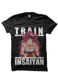 Train Insaiyan Black Tee Hoodie, Sweatshirt | CoreVibeTees.com