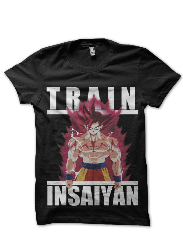 Train Insaiyan Black Tee Hoodie, Sweatshirt | CoreVibeTees.com
