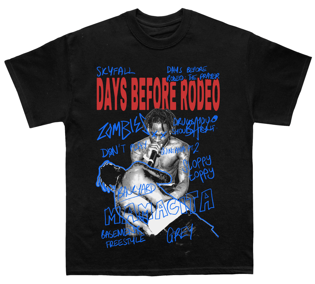 Travis Scott "Days Before Rodeo" Sketchbook TEE Hoodie, Sweatshirt | CoreVibeTees.com (Image 1)