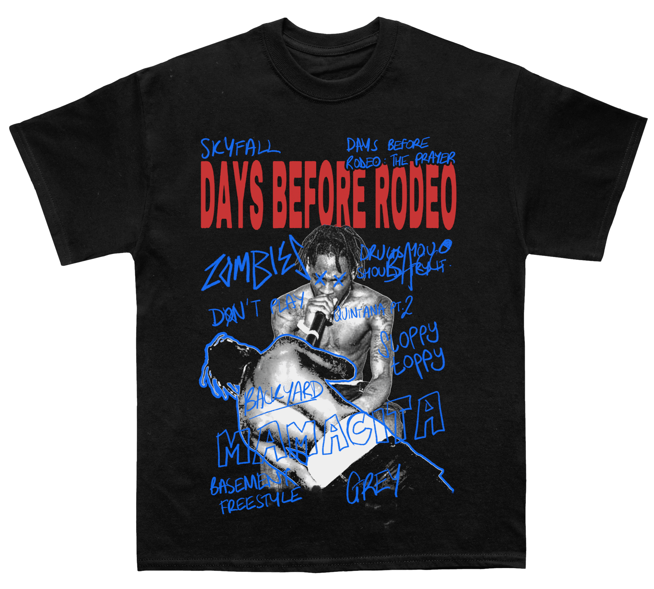 Travis Scott "Days Before Rodeo" Sketchbook TEE Hoodie, Sweatshirt | CoreVibeTees.com (Image 1)