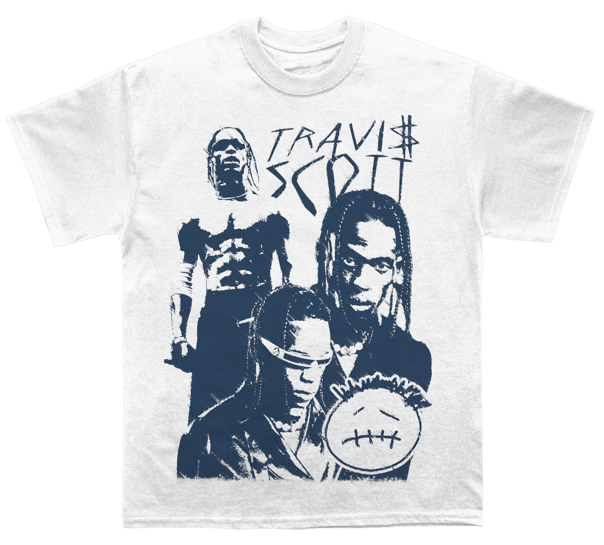 Travis Scott "Blue Silhouette" TEE Hoodie, Sweatshirt | CoreVibeTees.com (Image 2)