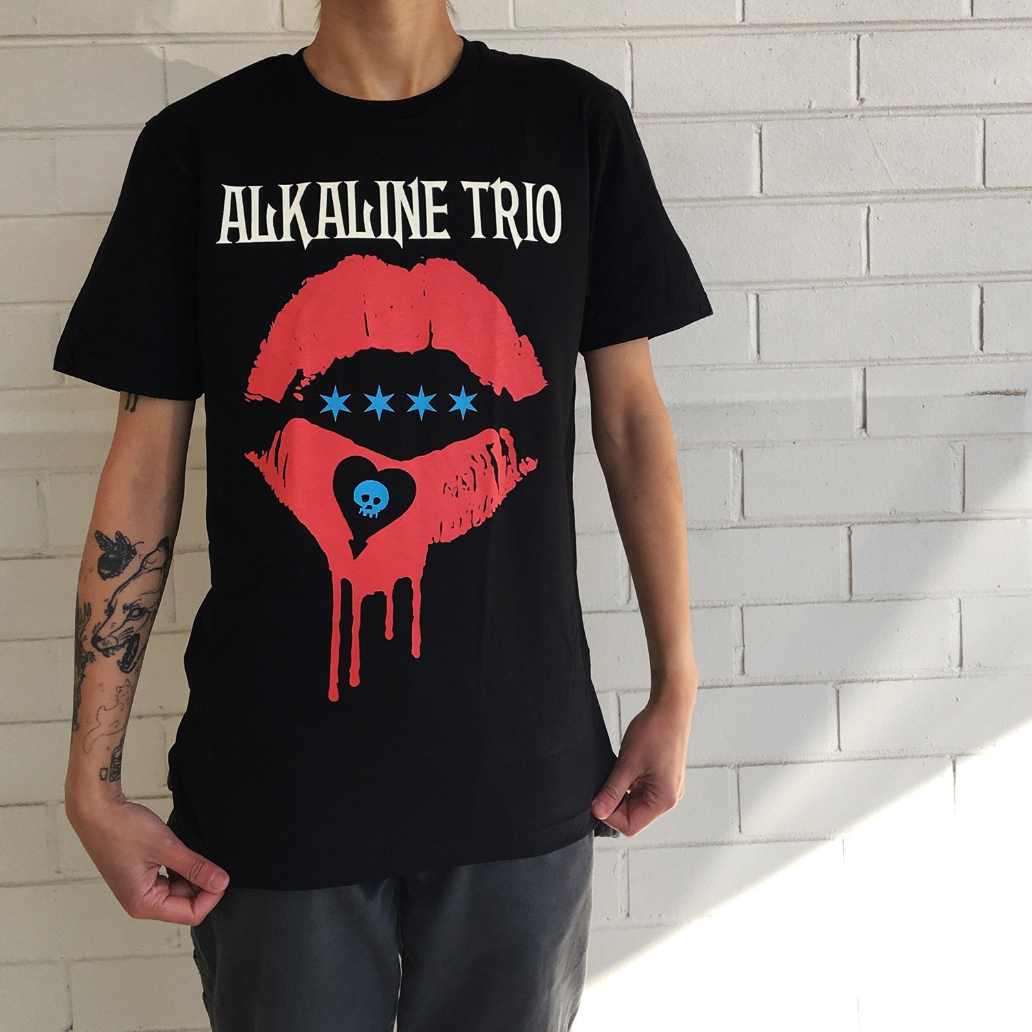 Lips T-Shirt (Black) Hoodie, Sweatshirt | CoreVibeTees.com (Image 2)