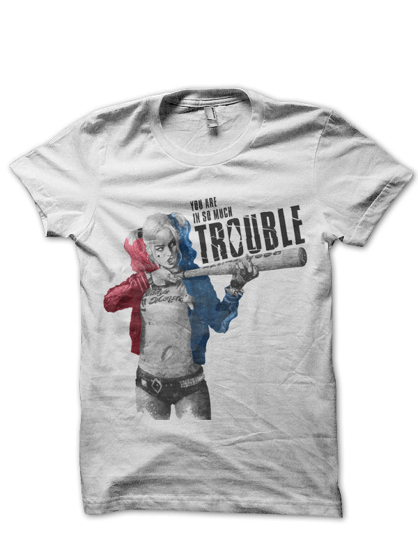 Trouble White Tee Style001 Hoodie, Sweatshirt | CoreVibeTees.com