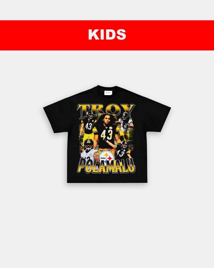 TROY POLAMALU - KIDS TEE Hoodie, Sweatshirt | CoreVibeTees.com (Image 3)