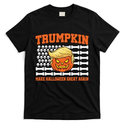 Trumpkin Make Halloween Great Again Skull Bone Flag T-Shirt Hoodie, Sweatshirt | CoreVibeTees.com