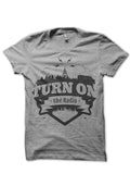 Turn On Radio Grey Tee Hoodie, Sweatshirt | CoreVibeTees.com