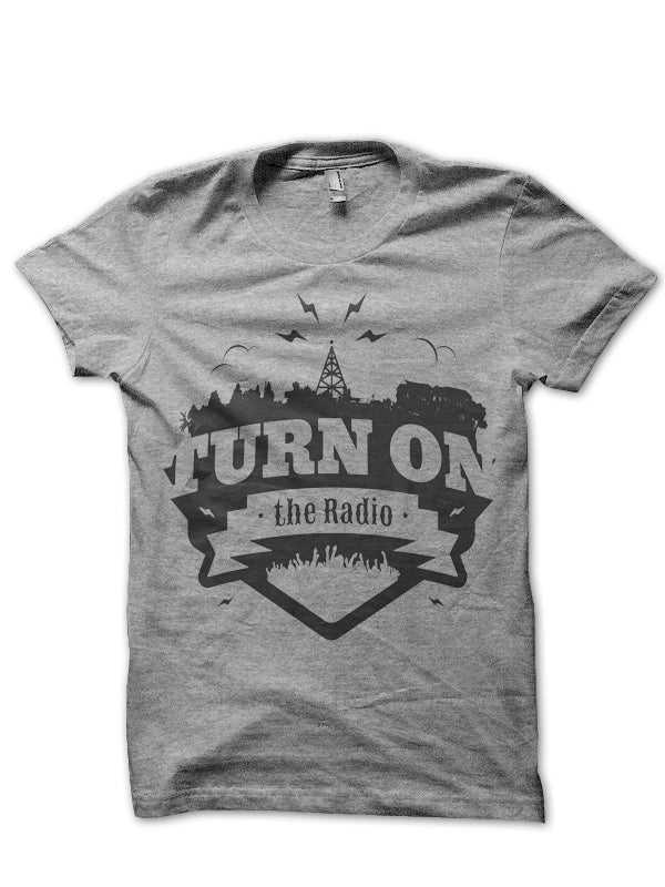 Turn On Radio Grey Tee Hoodie, Sweatshirt | CoreVibeTees.com