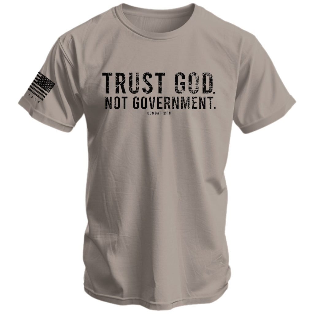 Trust God. Not Government. Men's T-Shirt Hoodie, Sweatshirt | CoreVibeTees.com (Image 2)