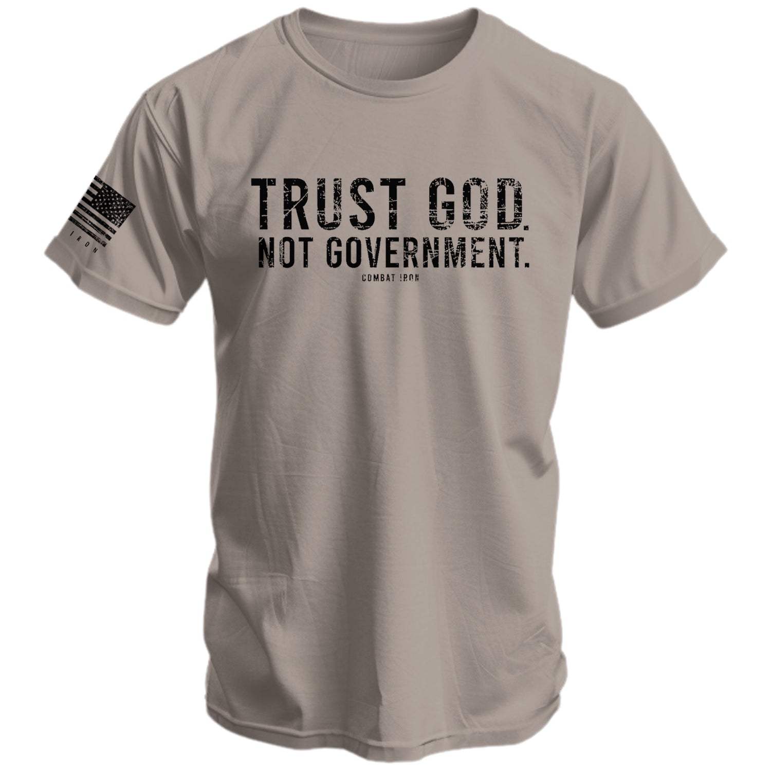 Trust God. Not Government. Men's T-Shirt Hoodie, Sweatshirt | CoreVibeTees.com (Image 2)