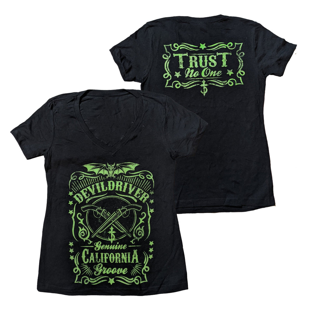 DevilDriver - Trust No One Girls t-shirt Hoodie, Sweatshirt | CoreVibeTees.com (Image 1)