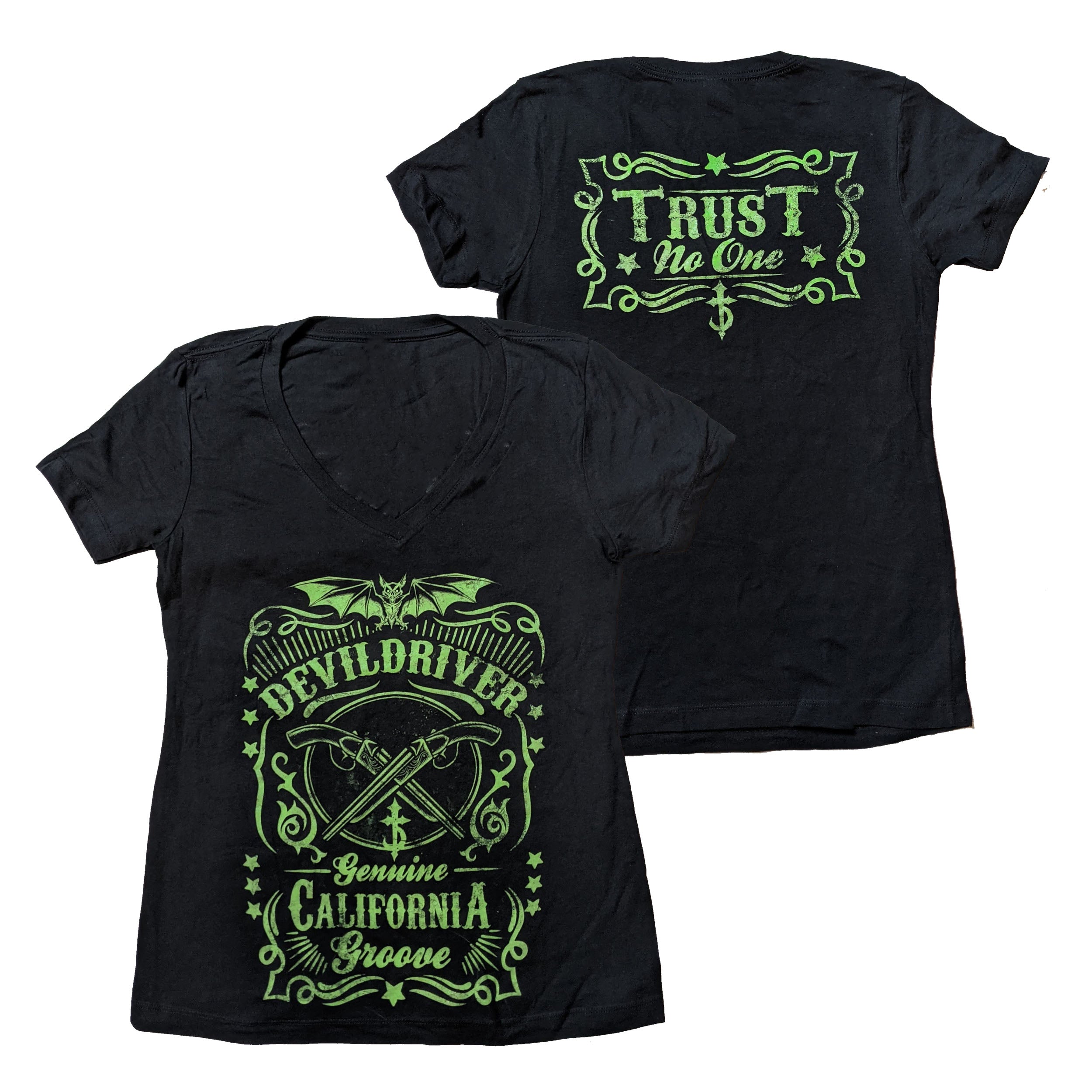 DevilDriver - Trust No One Girls t-shirt Hoodie, Sweatshirt | CoreVibeTees.com (Image 1)