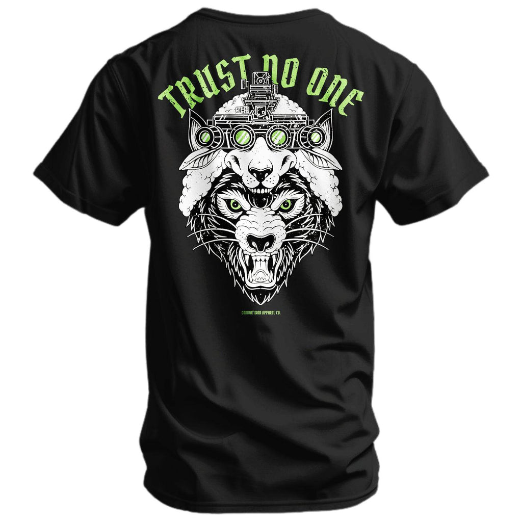 Trust No One Wolf Men's T-Shirt Hoodie, Sweatshirt | CoreVibeTees.com (Image 3)