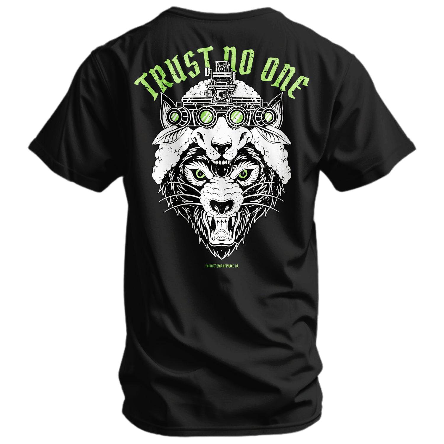 Trust No One Wolf Men's T-Shirt Hoodie, Sweatshirt | CoreVibeTees.com (Image 3)