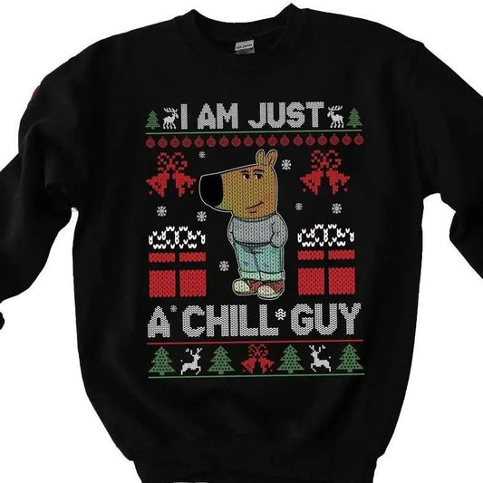 Chill Guy Unisex Sweatshirt/hoodie/tshirt, Funny Shirt, Trending Meme Shirt, Christmas Sweater, Classic Tee - Medium, Cotton