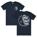 Navy Moon Tee (White Print) Hoodie, Sweatshirt | CoreVibeTees.com