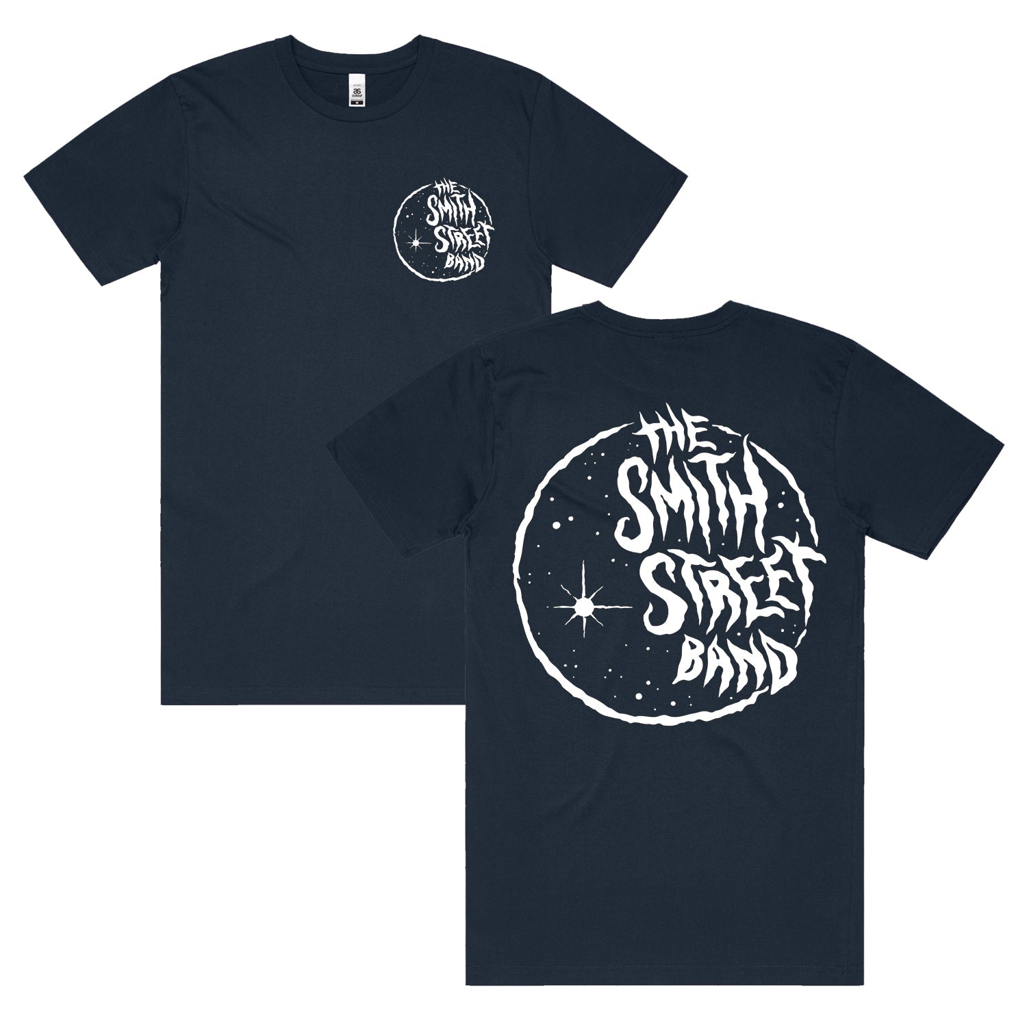 Navy Moon Tee (White Print) Hoodie, Sweatshirt | CoreVibeTees.com